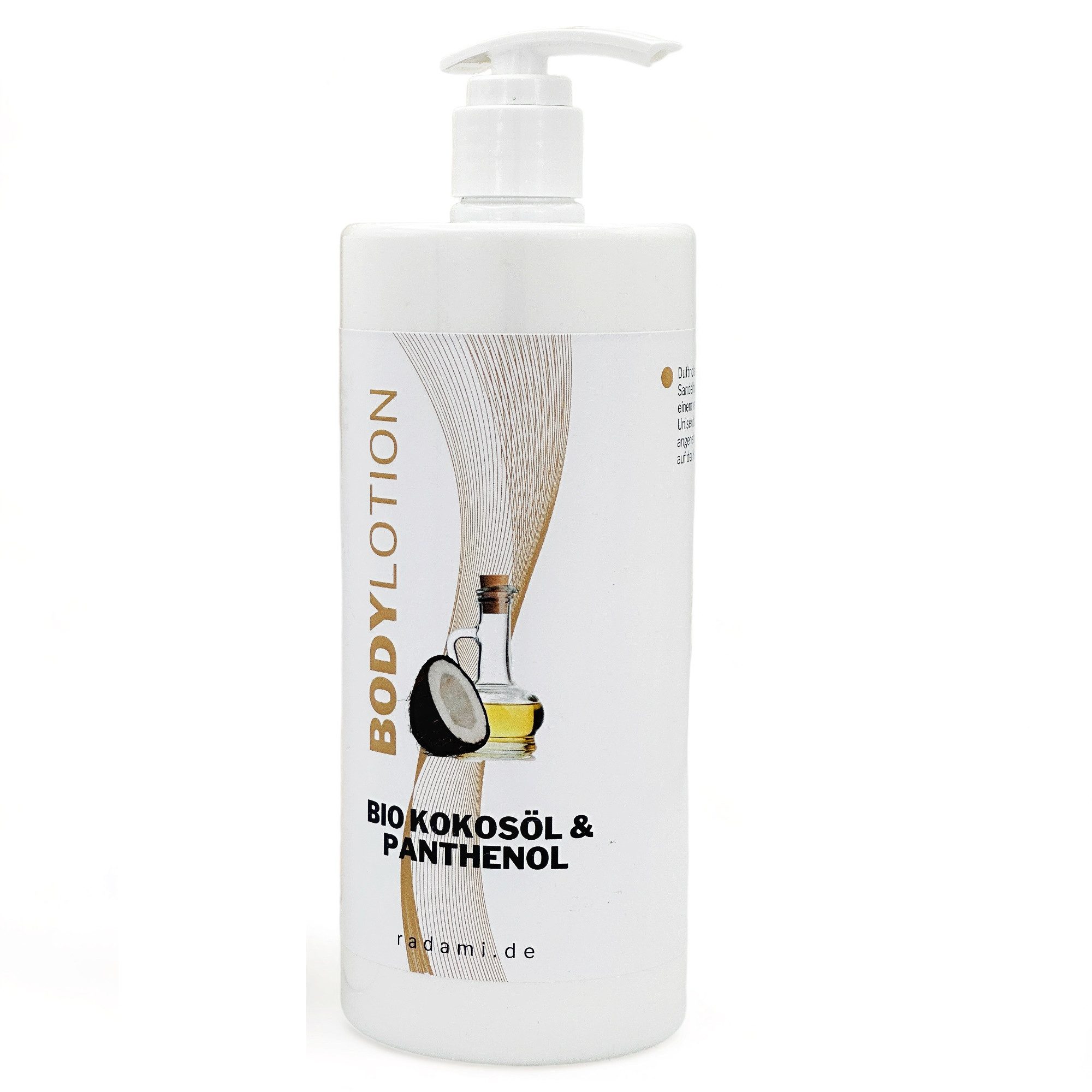 Radami Bodylotion Bodylotion Bio Kokosöl & Panthenol Körperlotion 1L