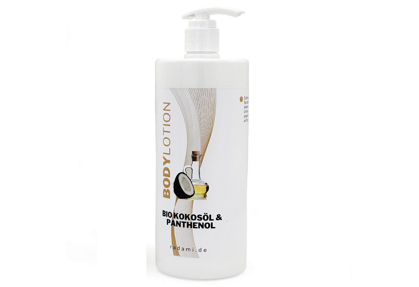 Radami Bodylotion Bodylotion Bio Kokosöl & Panthenol Körperlotion 1L