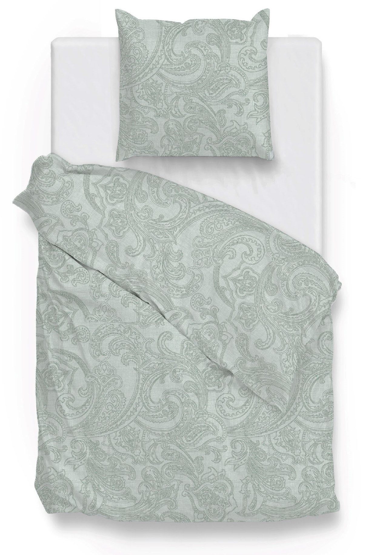 ZO HOME Bettwäsche Paisley-di-Lino, Renforcé, 2 teilig, Bettwäsche aus 100% Baumwolle, hochwertiges Renforcé