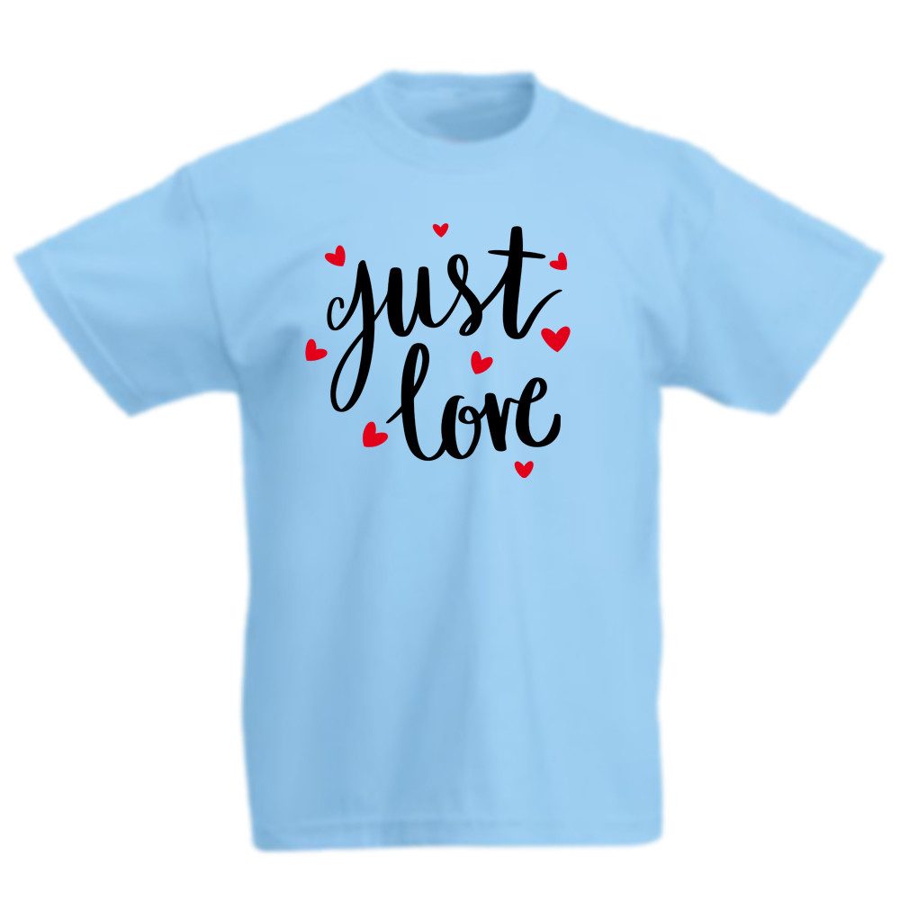 G-graphics T-Shirt Just Love Kinder T-Shirt, mit Spruch / Sprüche / Print / Aufdruck