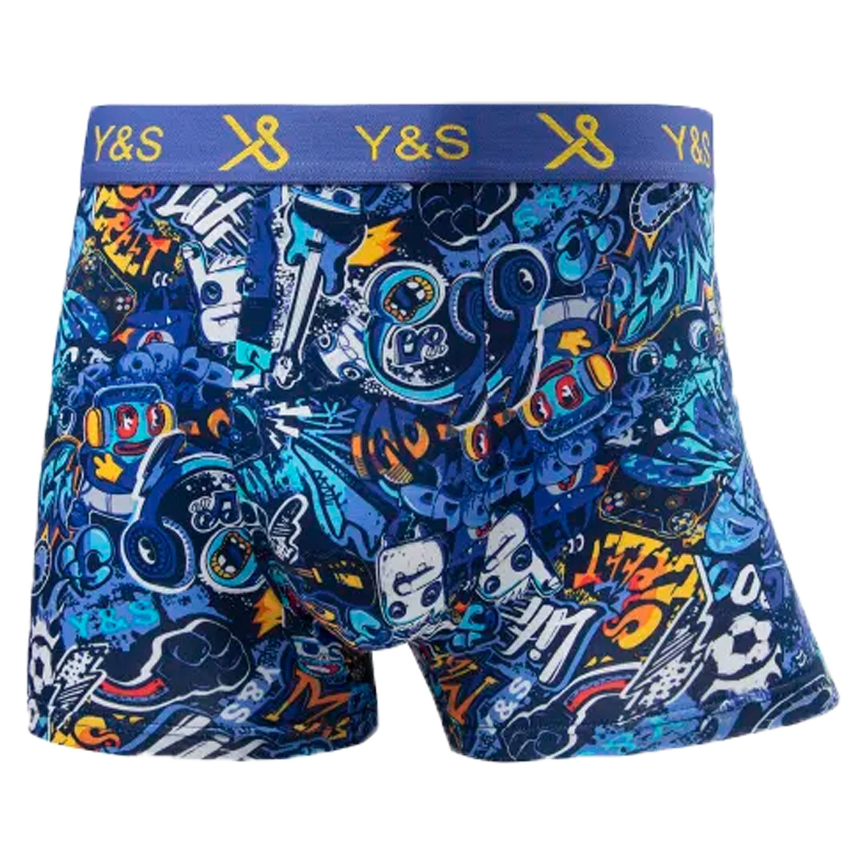 TEXEMP Boxershorts 4er Pack Herren Boxershorts Baumwolle Unterwäsche Unterhose Retro (4-St) Atmungsaktiv & Pflegeleicht – Bild 3 von 5