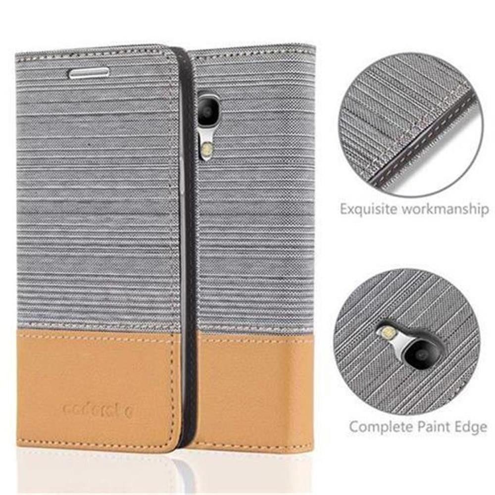 Cadorabo Handyhülle für Samsung Galaxy S4 MINI Hülle Samsung Galaxy S4 MINI, Klappbare Handy Schutzhülle - Hülle - mit Standfunktion und Kartenfach