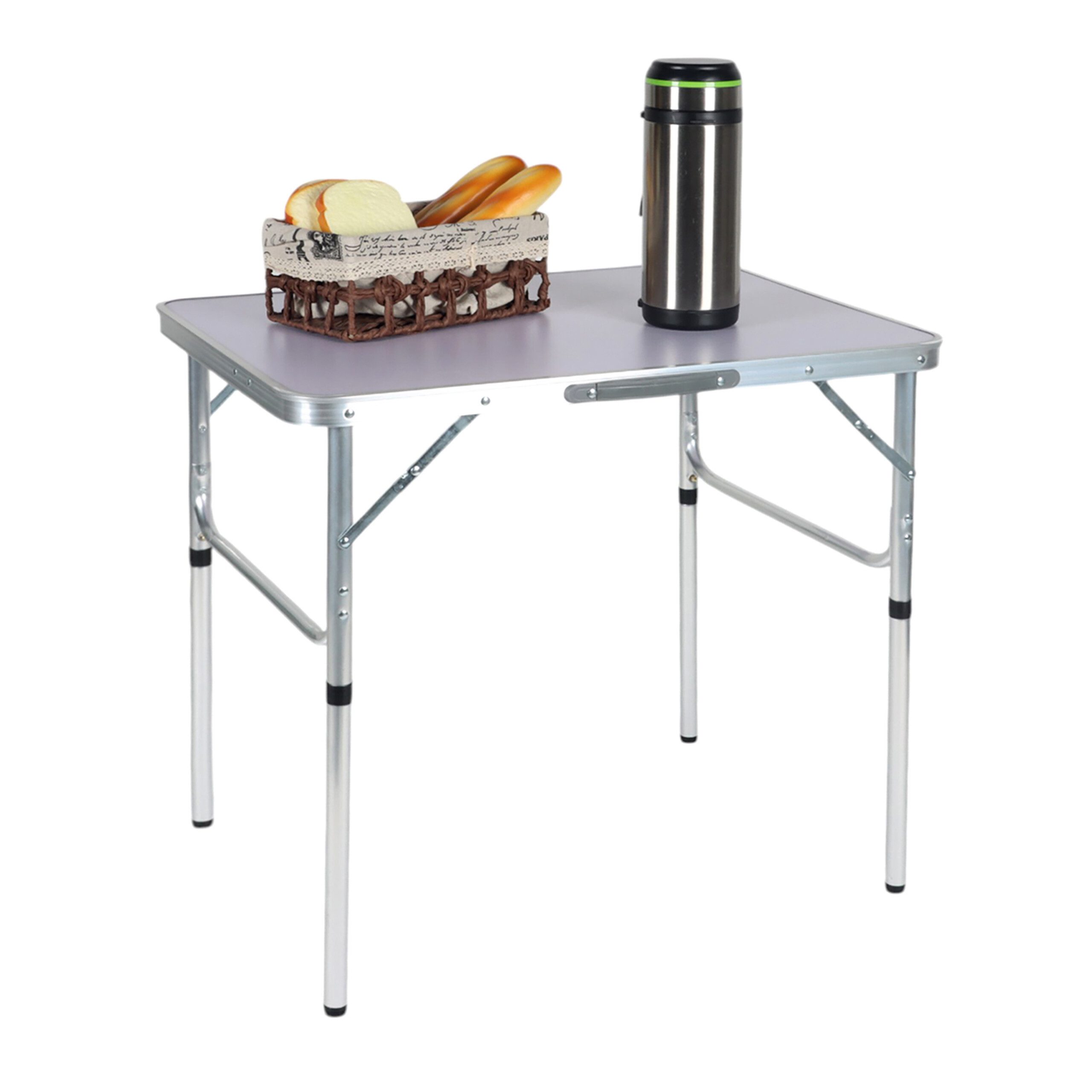 relaxdays Campingtisch klappbar & höhenverstellbar, Weiß günstig online kaufen