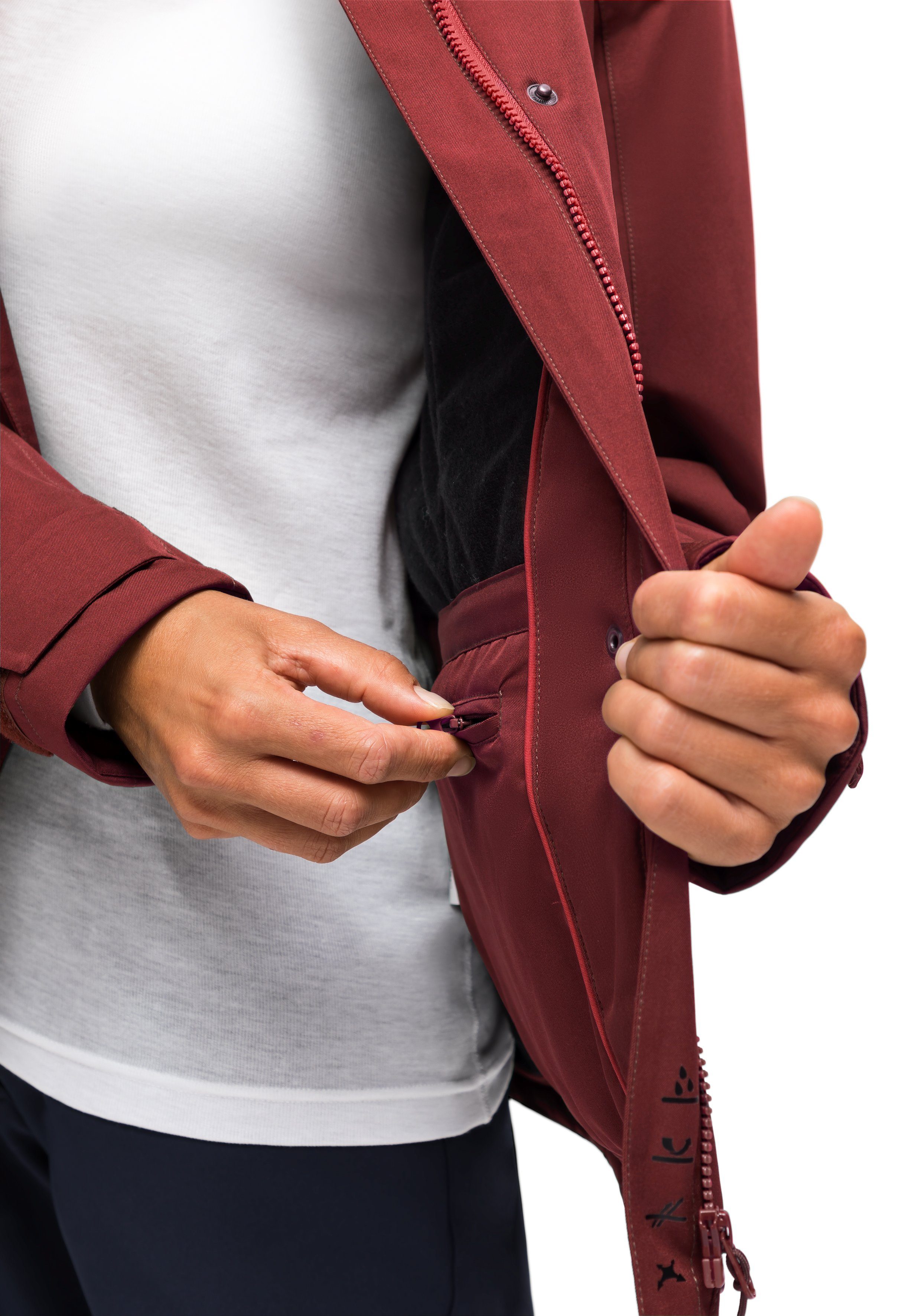 wattiert, Funktionsjacke Maier atmungsaktiv Sports Winterjacke und warm Lisbon red wasserdicht