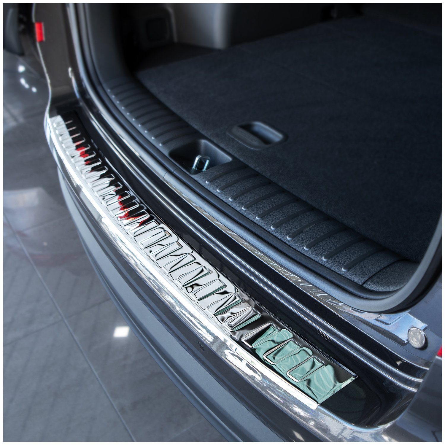 tuning-art Ladekantenschutz L366 Edelstahl passgenau für Hyundai Tucson 2 2018-2020