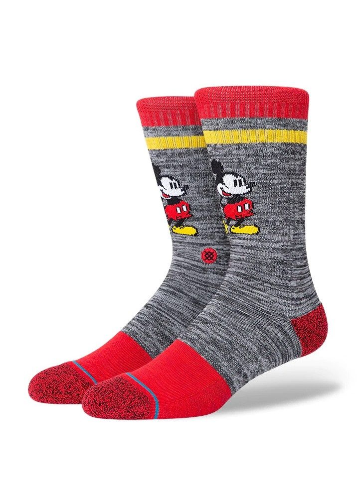 Stance Socken Tagessocke Crew Vintage Disney 2020 Micky Maus grau/rot - 1 P günstig online kaufen