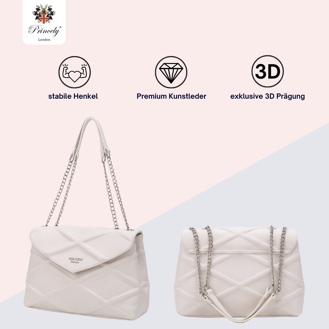 Princely London Handtasche Chaunhi - Tragbar als Crossbody Bag