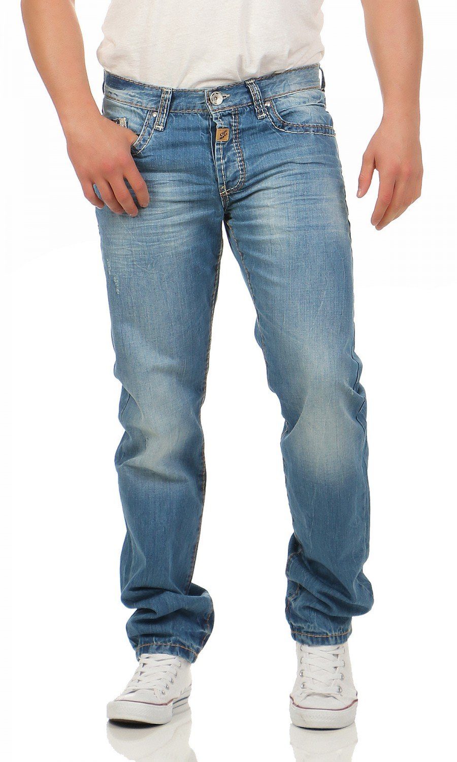 Cipo & Baxx Regular-fit-Jeans Cipo & Baxx C-0838-A Regular Fit Herren Jeans