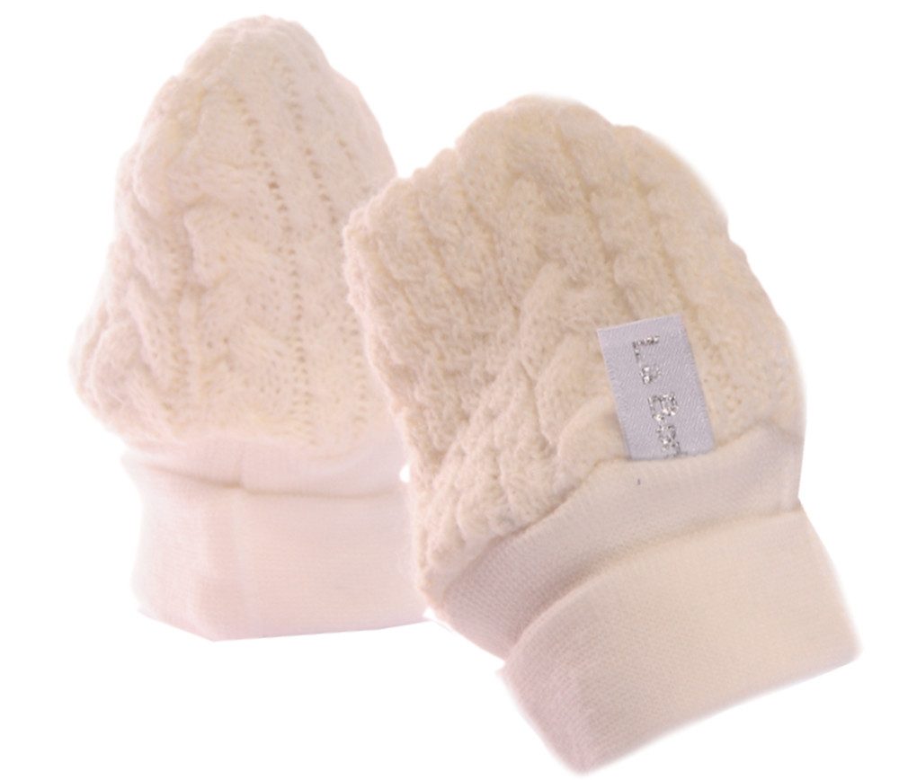 La Bortini Fäustlinge Fäustlinge warme Baby Handschuhe für Neugeborene 0 bis 12 Monate weich, warm, doppellagig, Futter aus Frottee-Stoff, neutral