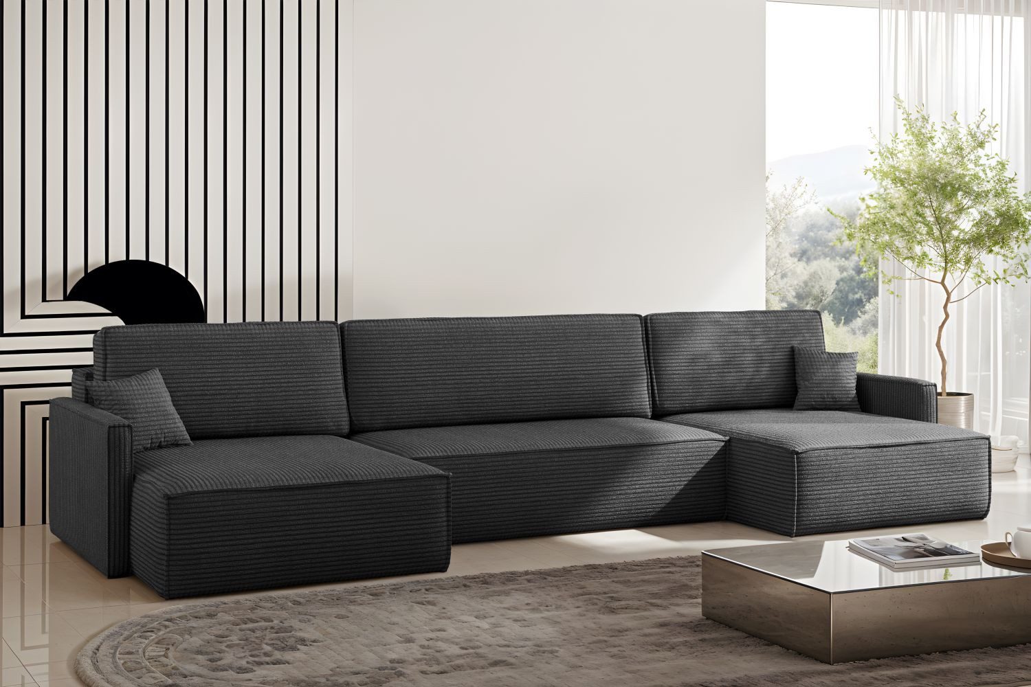 Kaiser Möbel Ecksofa Ecksofa Carlos U-Form günstig online kaufen