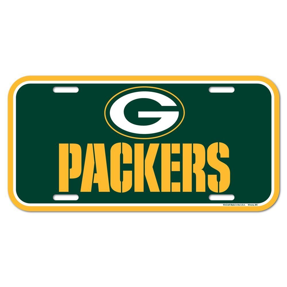 Bay Schmuckset WinCraft NFL Packers Kennzeichenschild Green