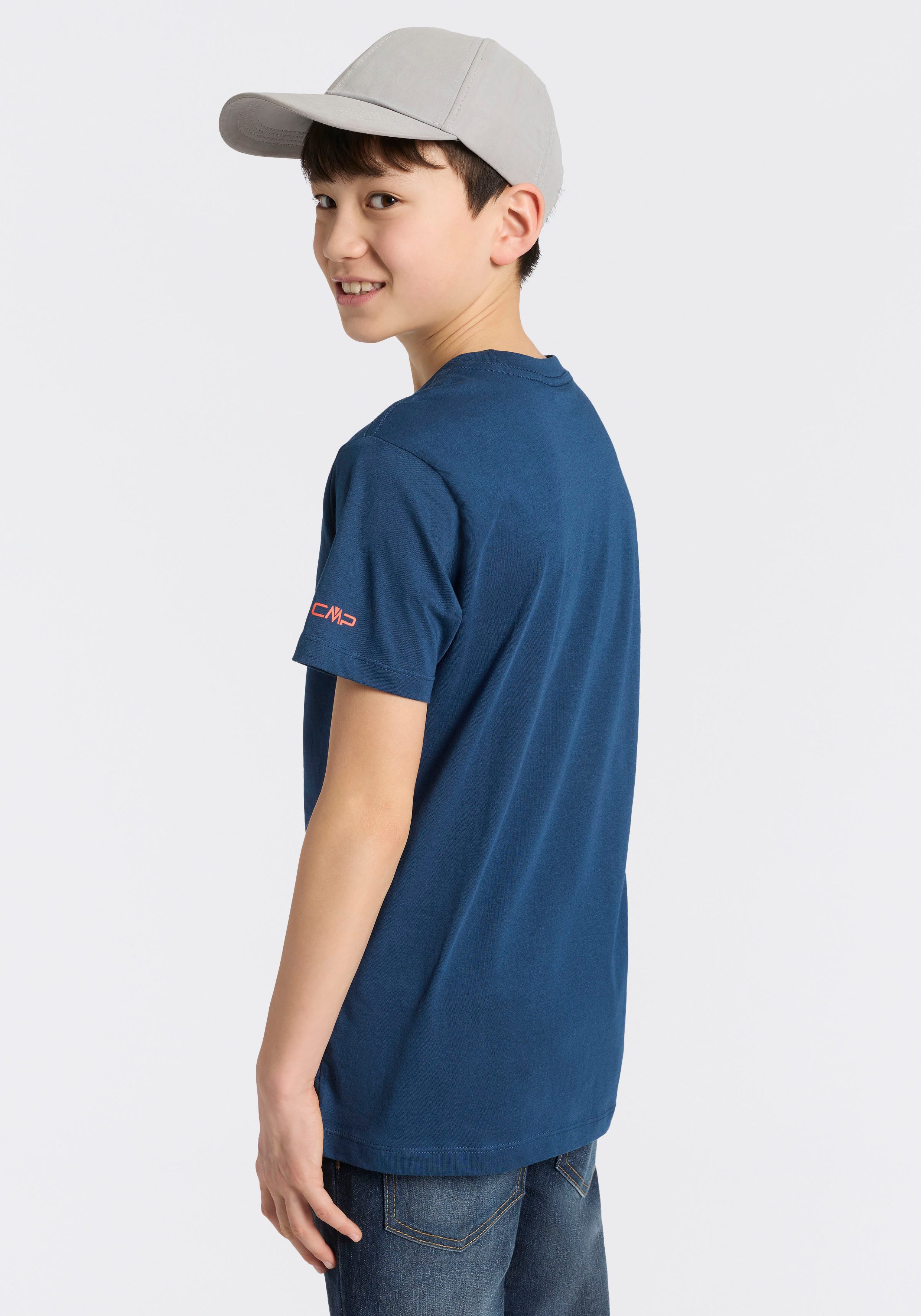 CMP T-Shirt für Kinder, Kurzarm, mit Rundhalsausschnitt, aus Baumwolle