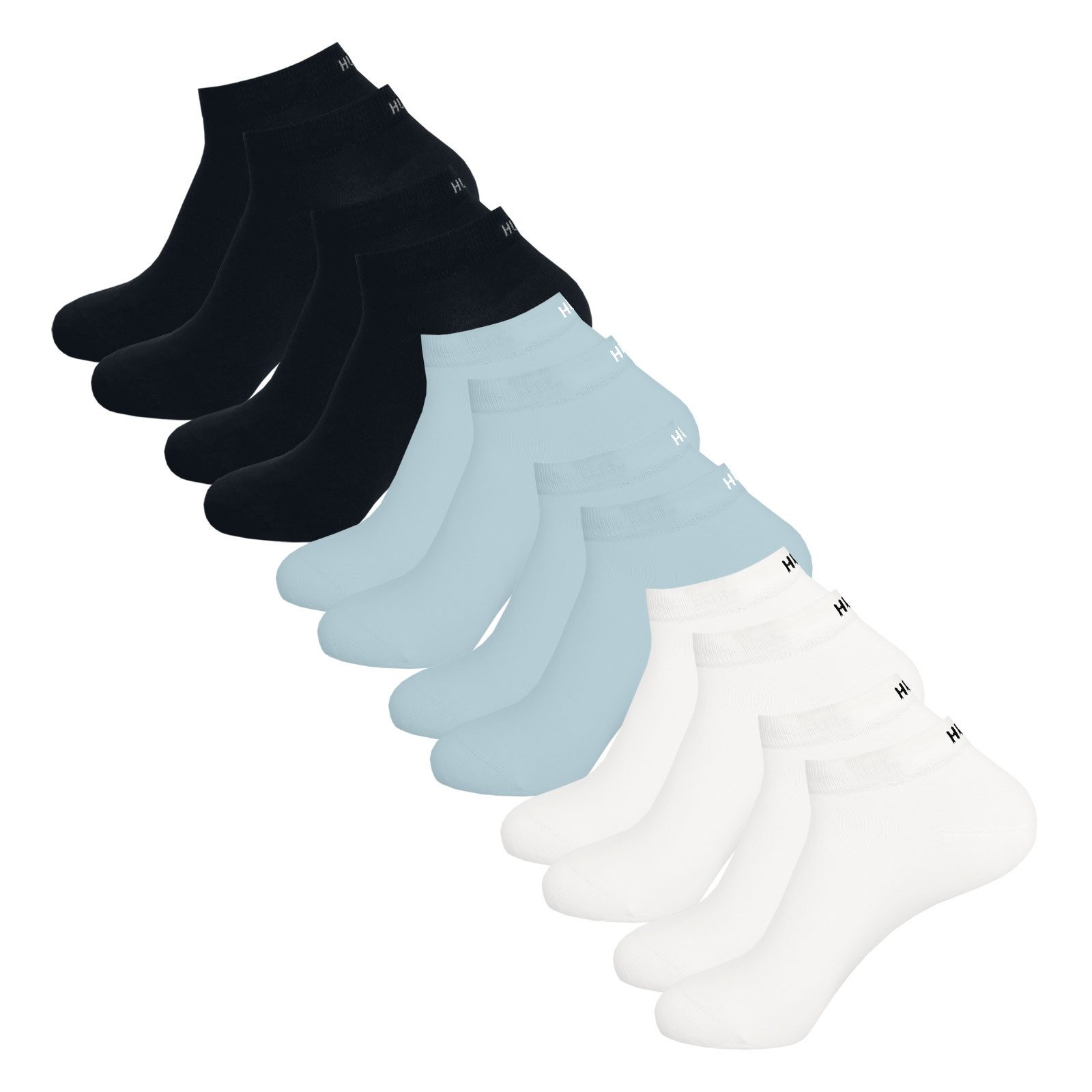 HUGO Sneakersocken Sneakersocken AS UNI CC (6-Paar) mit Logo-Detail an der günstig online kaufen