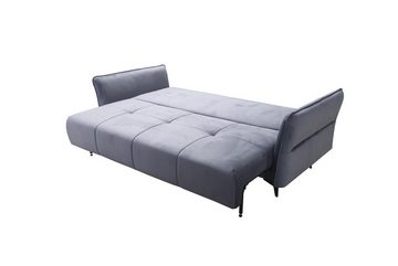 Fun Möbel 3-Sitzer Sofa Designersofa SADIE 3-Sitzer mit Schlaffunktion in Stoff Element, inkl. Bettkasten, Rücken echt bezogen