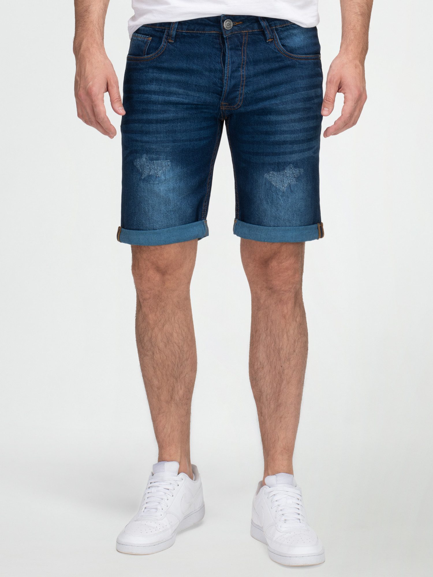 Rock Creek Bermudas Herren Jeans Shorts Blau H-415