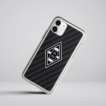 DeinDesign Handyhülle Gladbach Borussia Mönchengladbach Carbon Borussia Raute Carbon, Apple iPhone 11 Silikon Hülle Bumper Case Handy Schutzhülle