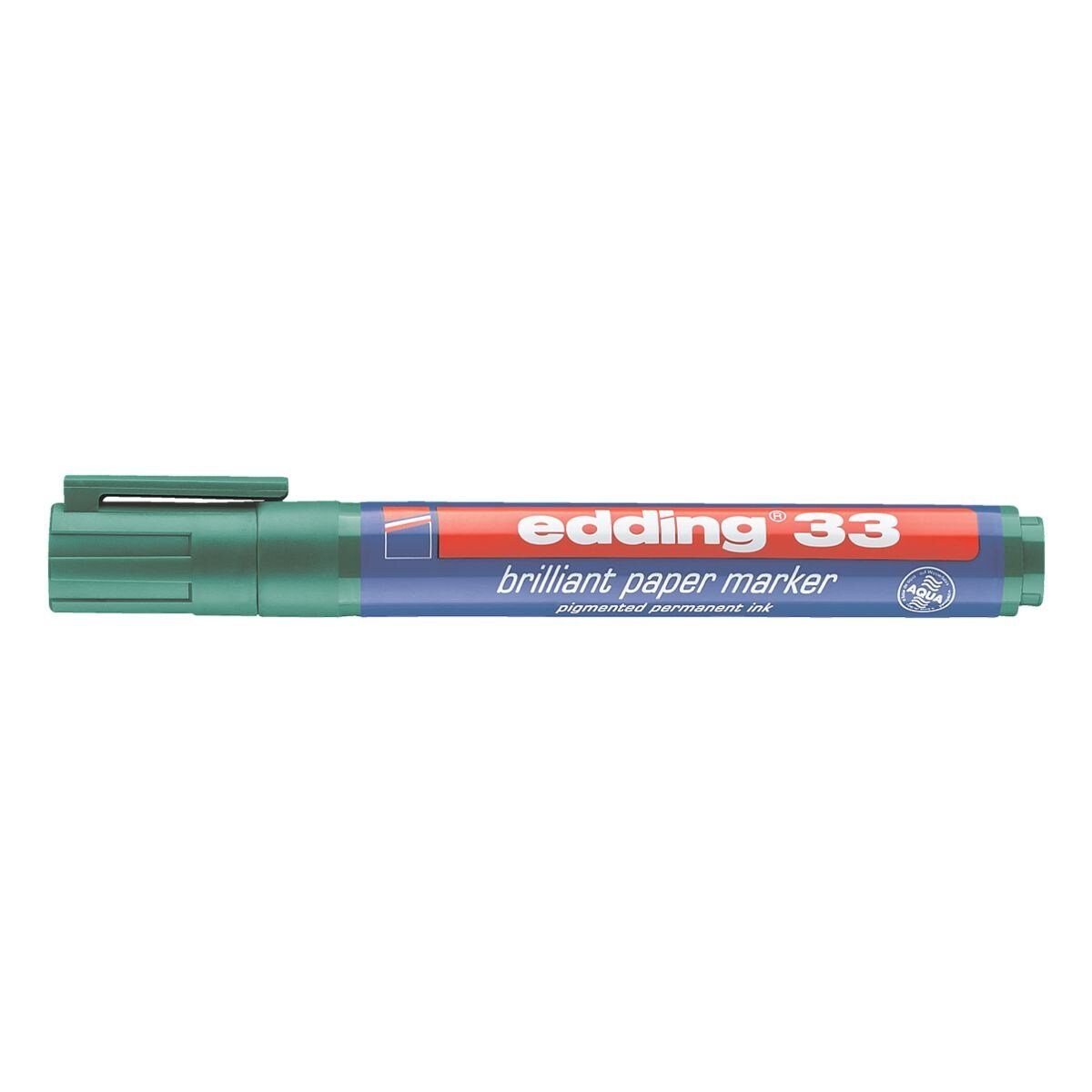 edding Permanentmarker 33, (1-tlg), für grün Bereich medizinischen geeignet den