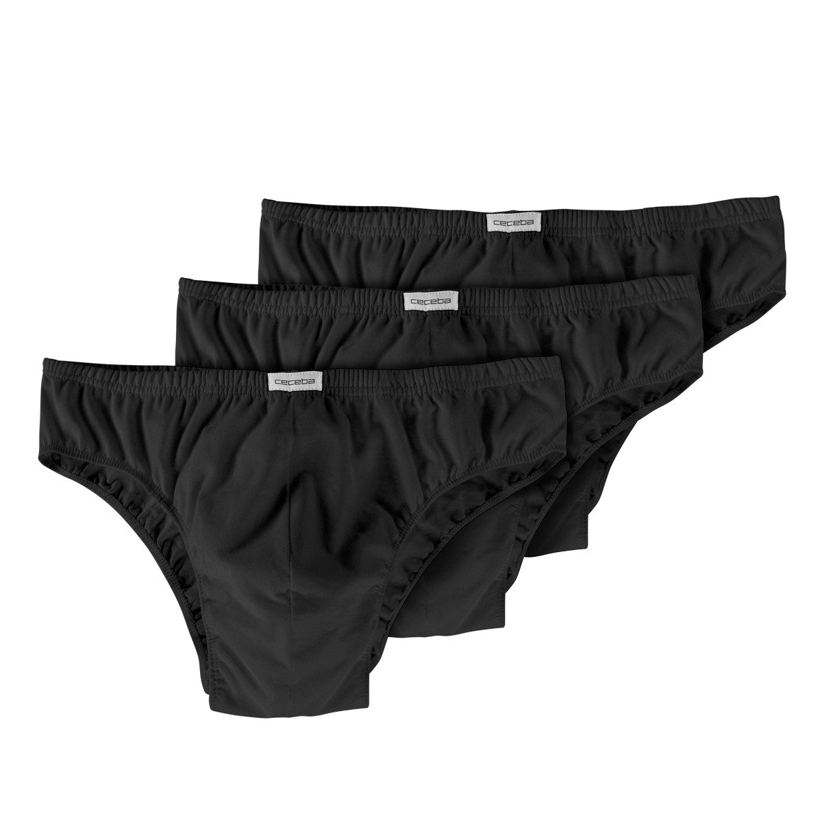 CECEBA Slip Ceceba 3er-Pack Slips schwarz Übergrößen (Packung, 3-St., 3er-Pack)