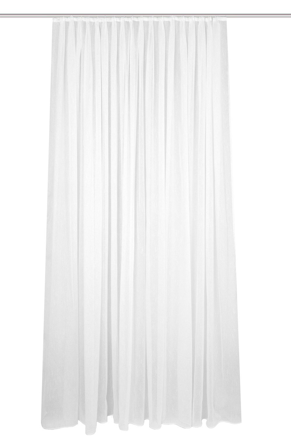 Vorhang 41694 Store/Gardine "FLAMIO", transparenter Fertigstore, Farbe: Weiß, Schmidt Gard, 100% Polyester