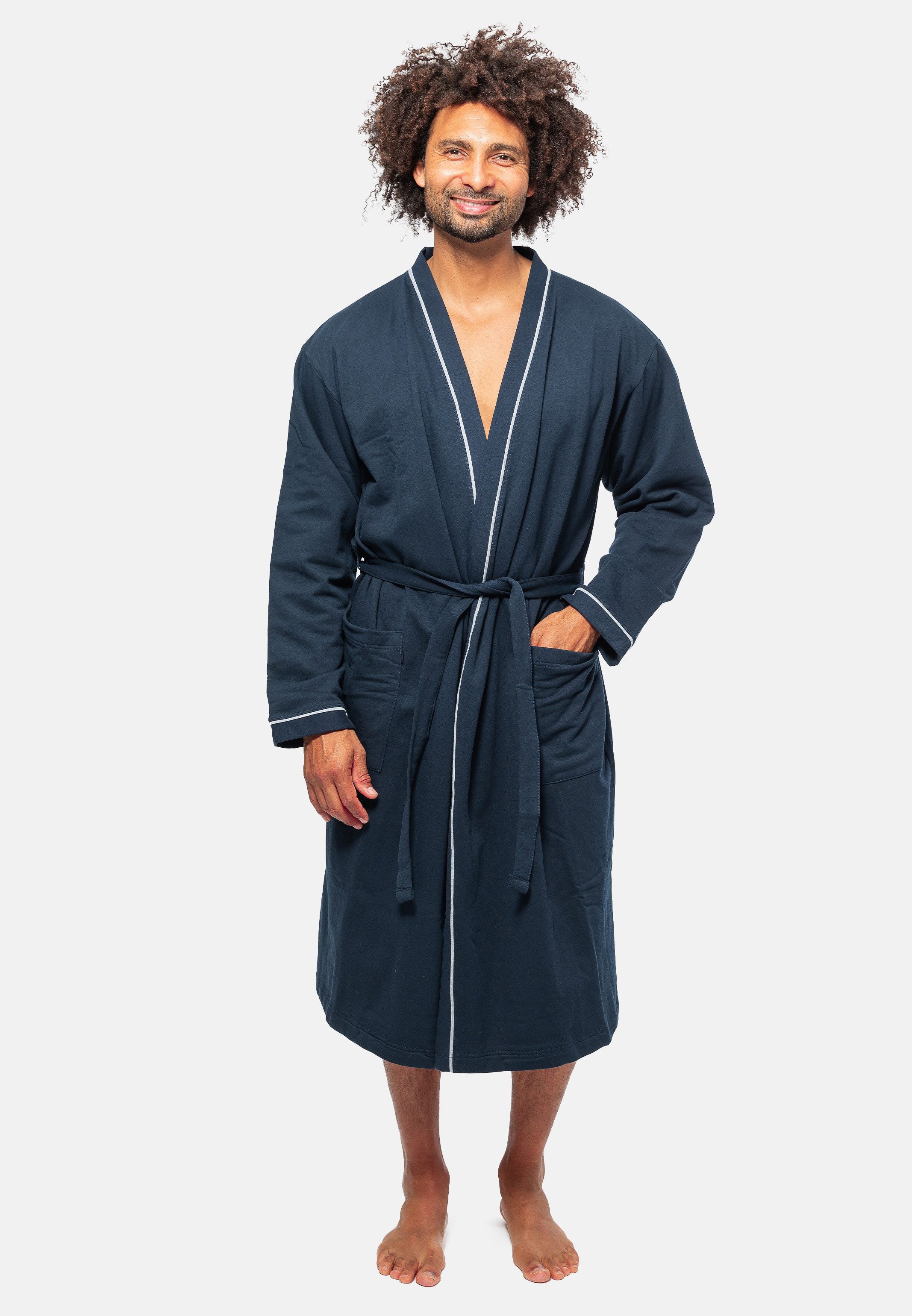 Ammann Bademantel Sweat Organic Cotton, Baumwolle, nicht relevant, Gürtel, günstig online kaufen