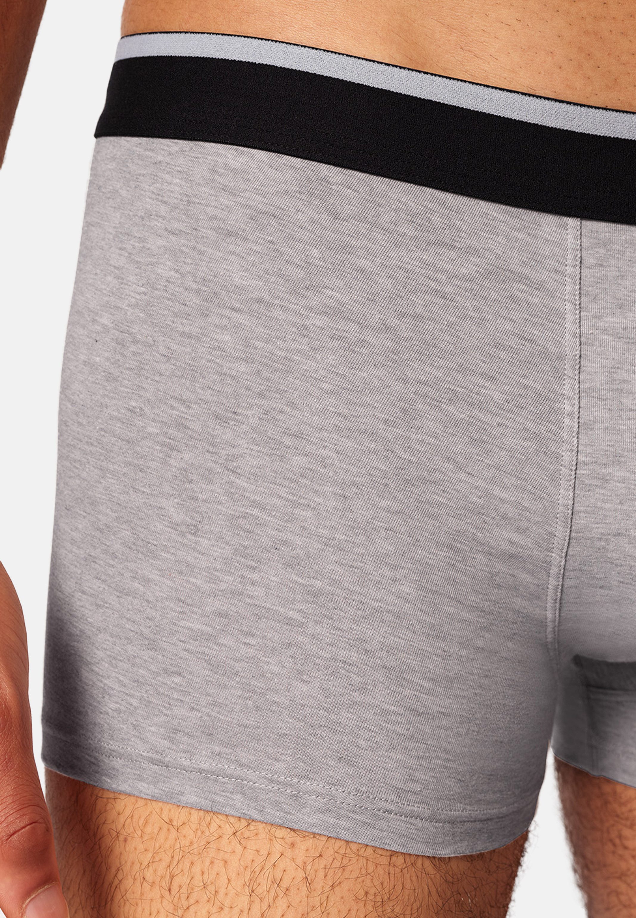 Skiny Retro Boxer 4er Pack Basic (Spar-Set, 4-St) Retro Short / Pant - Baumwolle - ohne Eingriff - Atmungsaktiv
