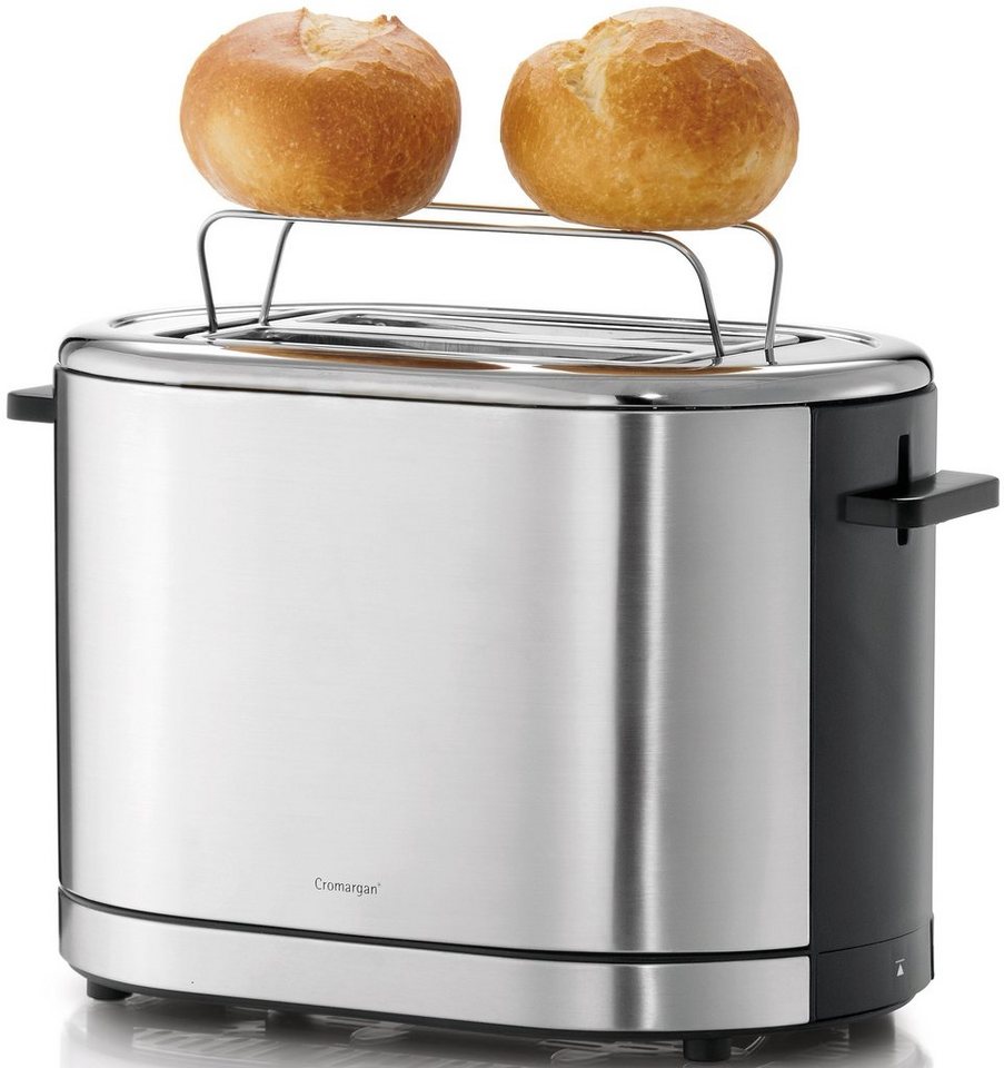 WMF Toaster LONO, 2 kurze Schlitze, für 2 Scheiben, 900 W, Herausnehmbare  Krümelschublade