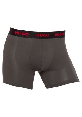 HUGO Boxer BOXERBR TRIPLET PACK (Packung, 3-St., 3er Pack) mit HUGO Label auf dem Bund