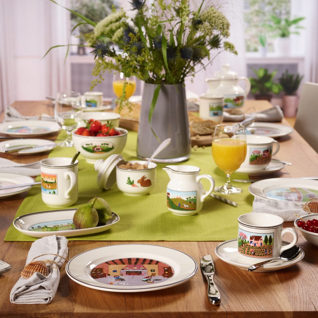 Villeroy & Boch Frühstücksteller DesignNaif Frühstücksteller, (1 St), Premium Porcelain, mikrow.- & spülm.sicher, Made in Germany