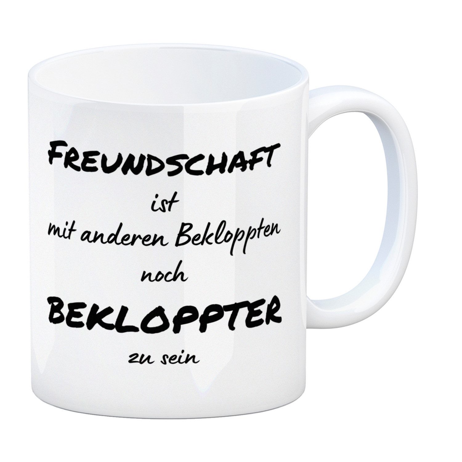 Tasse Freundschaft Kaffeebecher mit Spruch