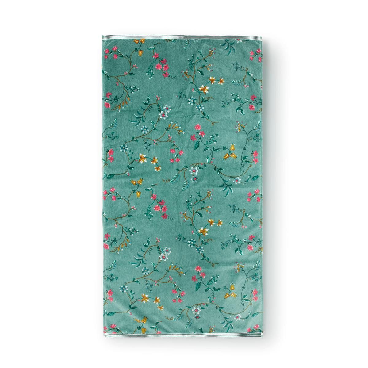 PiP Studio Badaccessoire-Set Les Fleurs Duschtuch green 70x140cm (1 Stück)