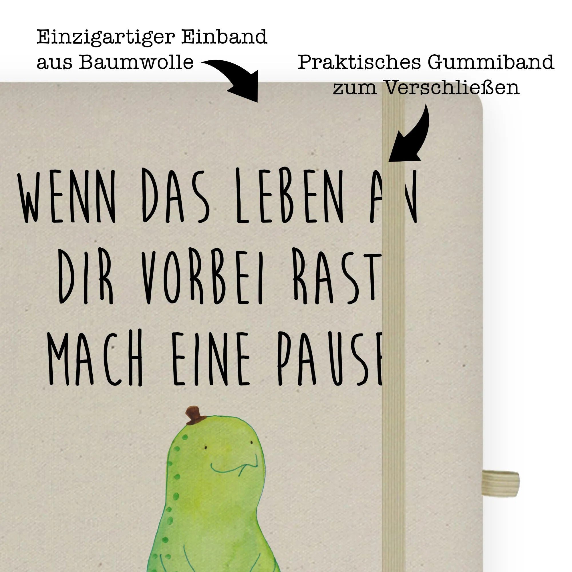 Thumbnail - Mr. & Mrs. Panda Notizbuch Schildkröte Pause - Transparent - Geschenk, DIN A4 Notizbuch Für Schu Mr. & Mrs. Panda, Langl...
