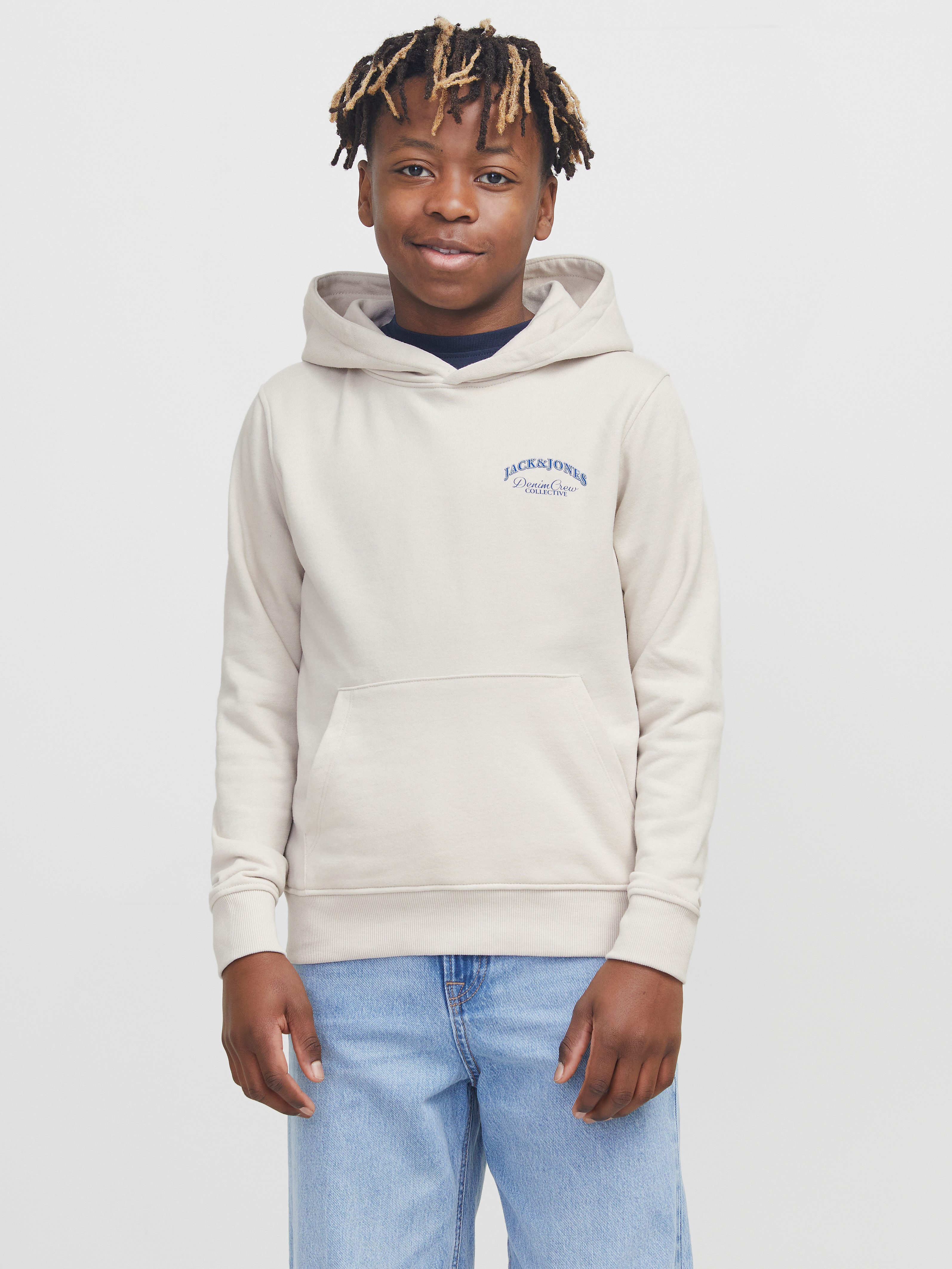 Jack & Jones Junior Kapuzensweatshirt JJEBRANDES BACKP RELAXED SWEAT H SN JNR
