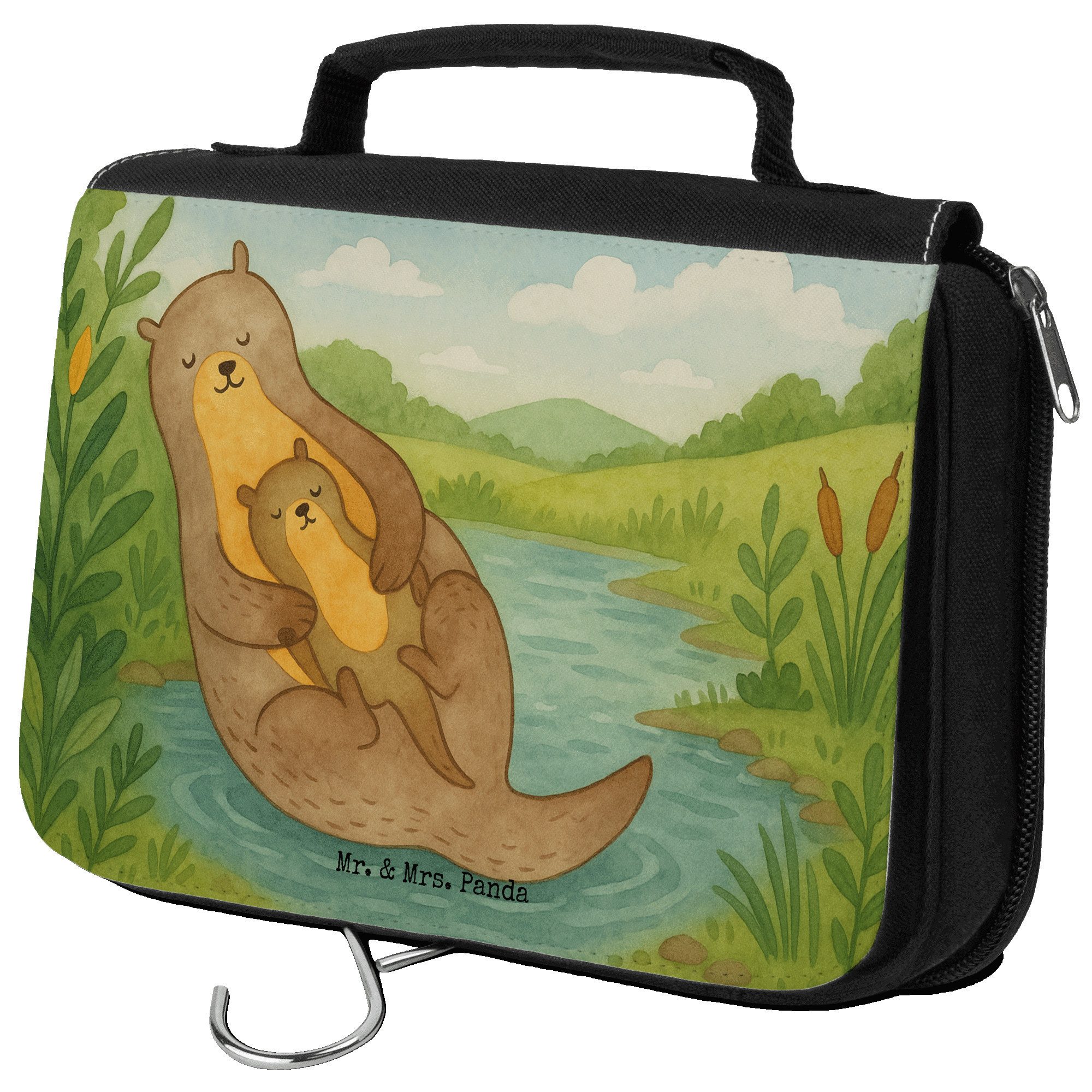 Kulturbeutel Otter Kind Design, Kulturbeutel, Weiß, Mutter, Kosmetiktasche, Kultur