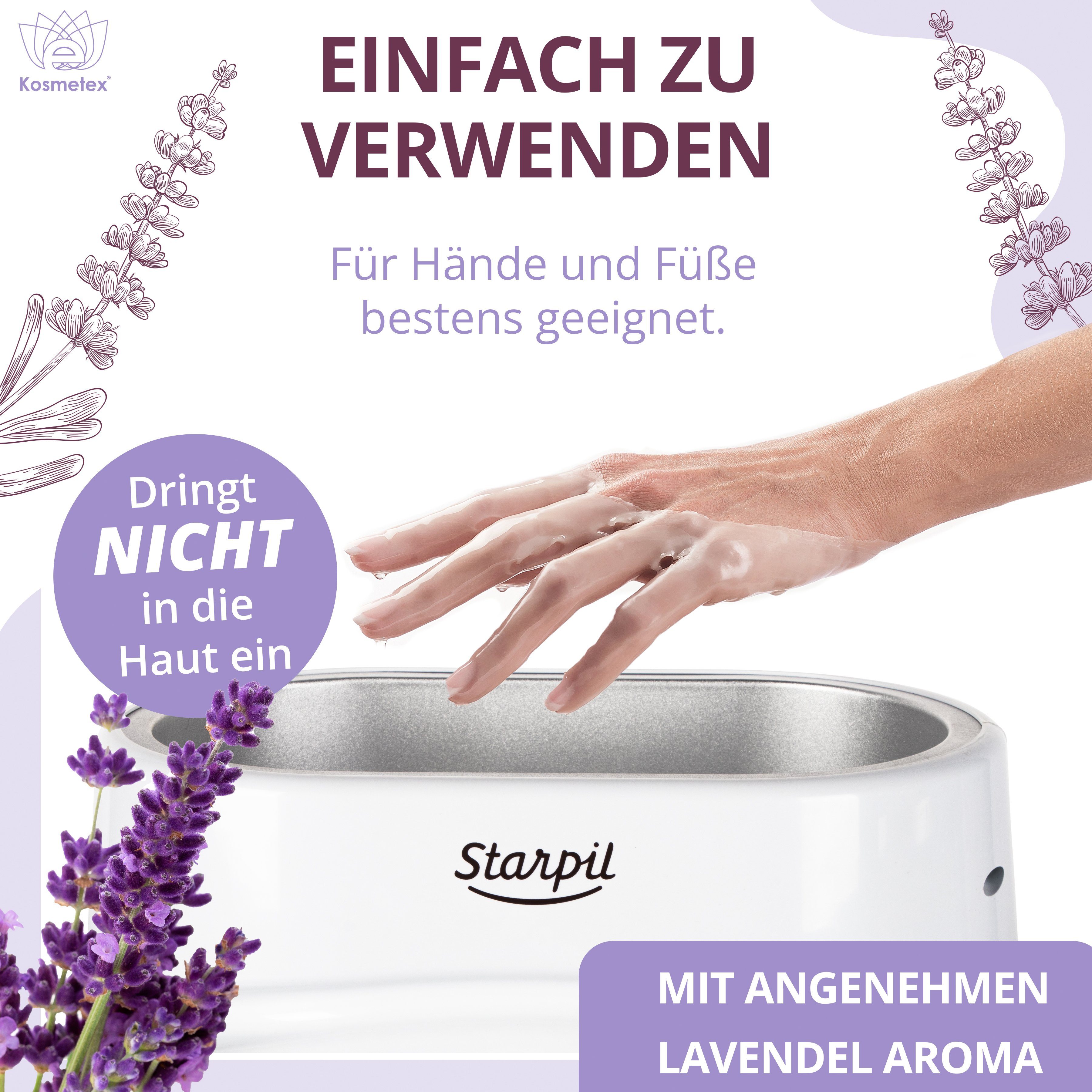 Kosmetex Paraffinwachs Kosmetex Paraffin Lavendel, Paraffinwachs für Paraffinbad