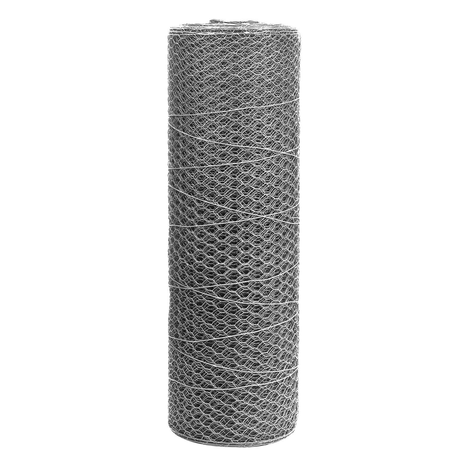 DEMA Geflechtzaun Drahtgeflecht 6eck 13mm 0,5x25m verzinkt