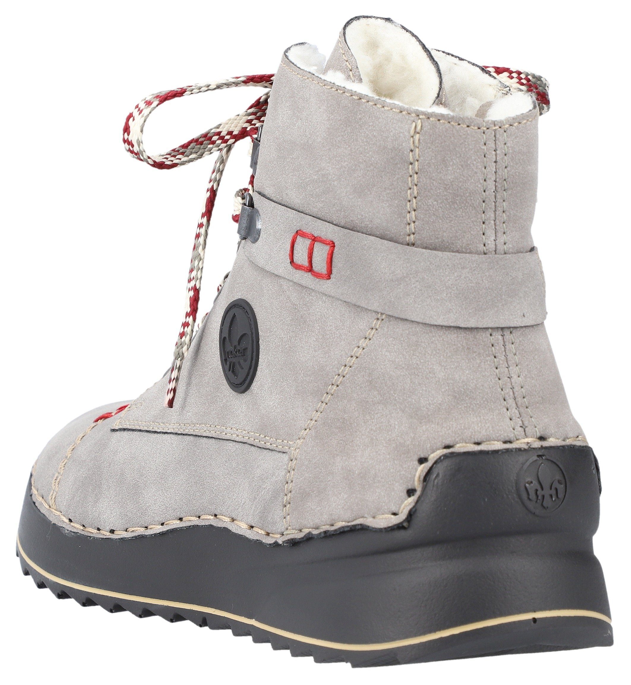 Ziernaht feiner Rieker Winterboots mit