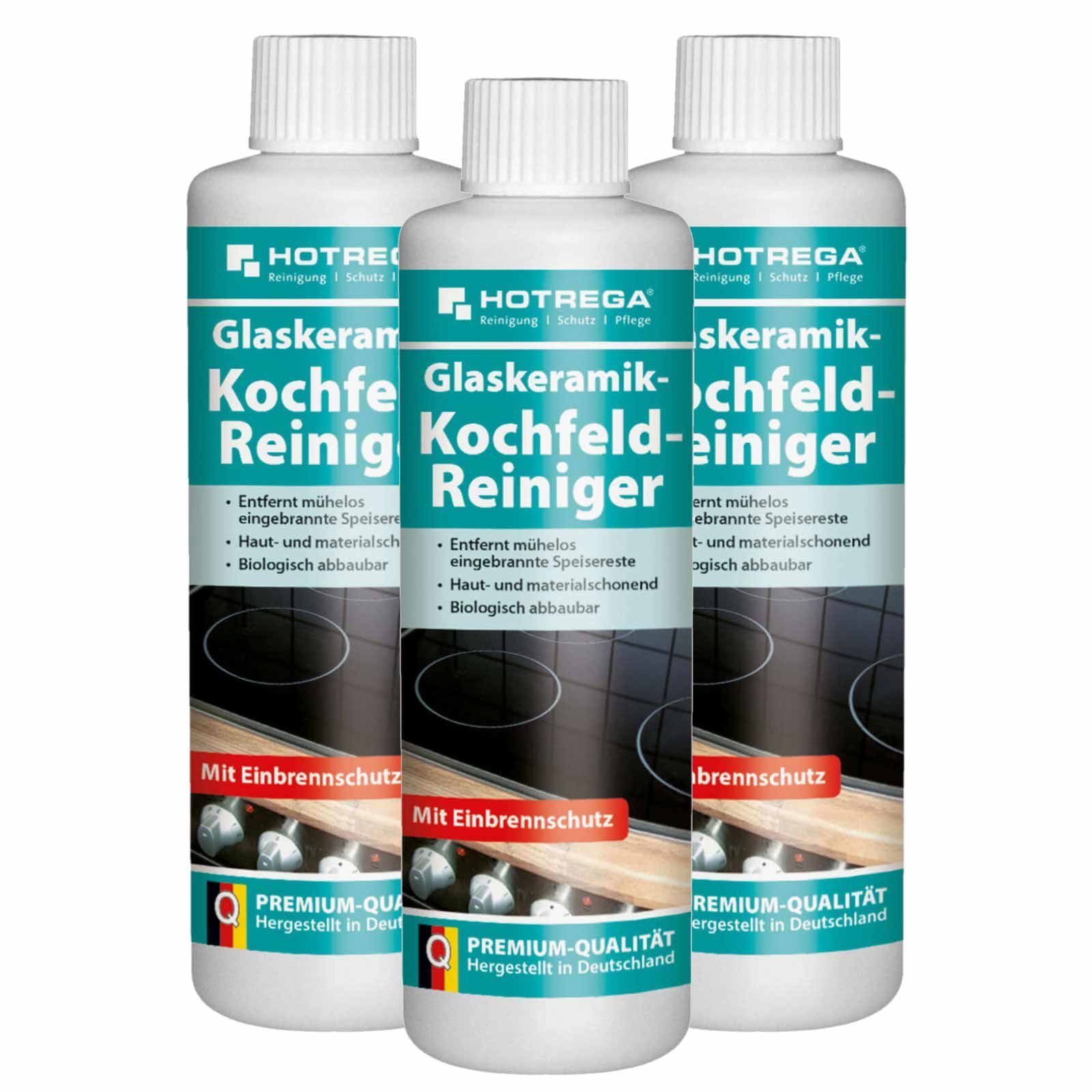 HOTREGA® Glaskeramik Kochfeld Reiniger Sets Küchenreiniger