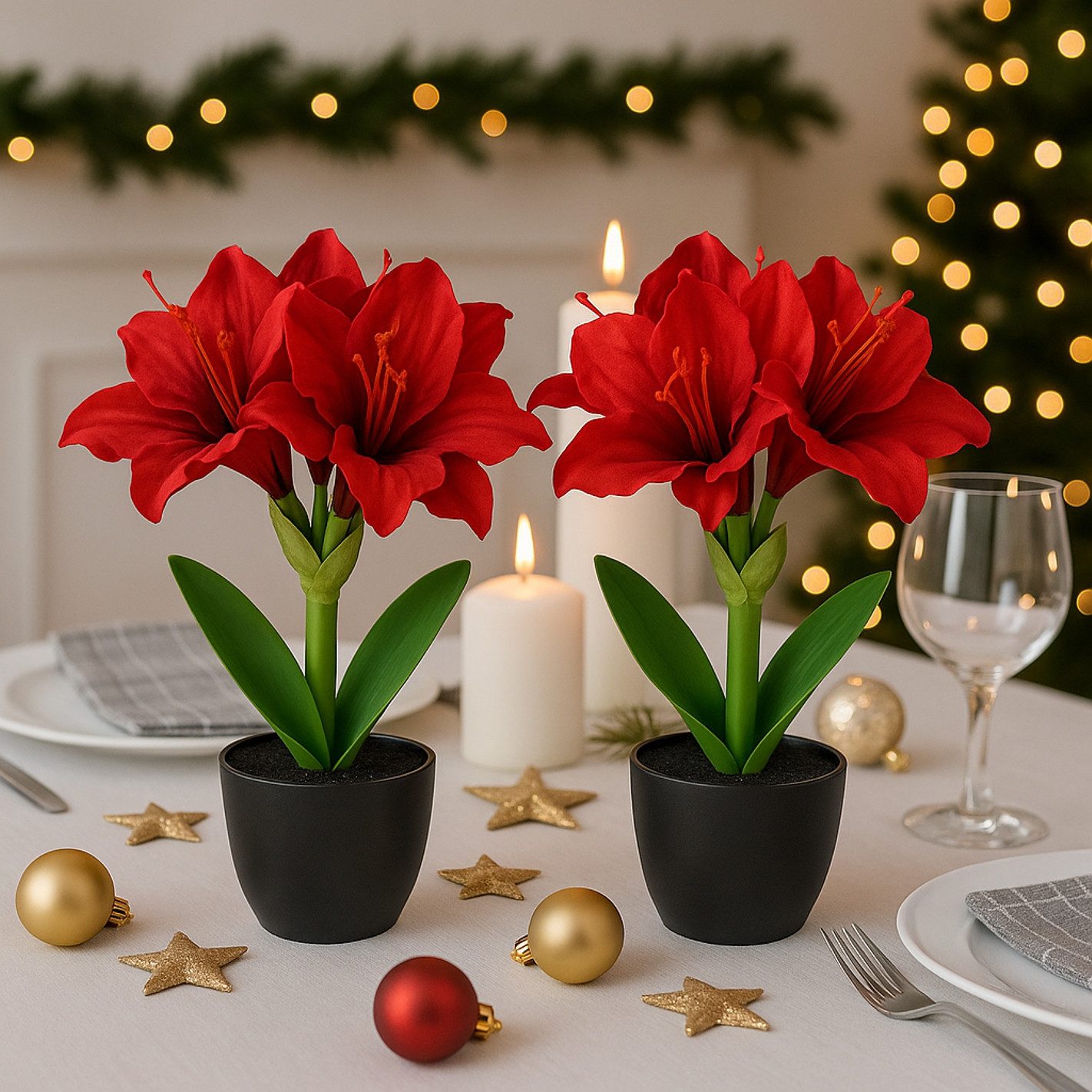 Kunstblume Amaryllis im Topf, I.GE.A., Höhe 28 cm günstig online kaufen