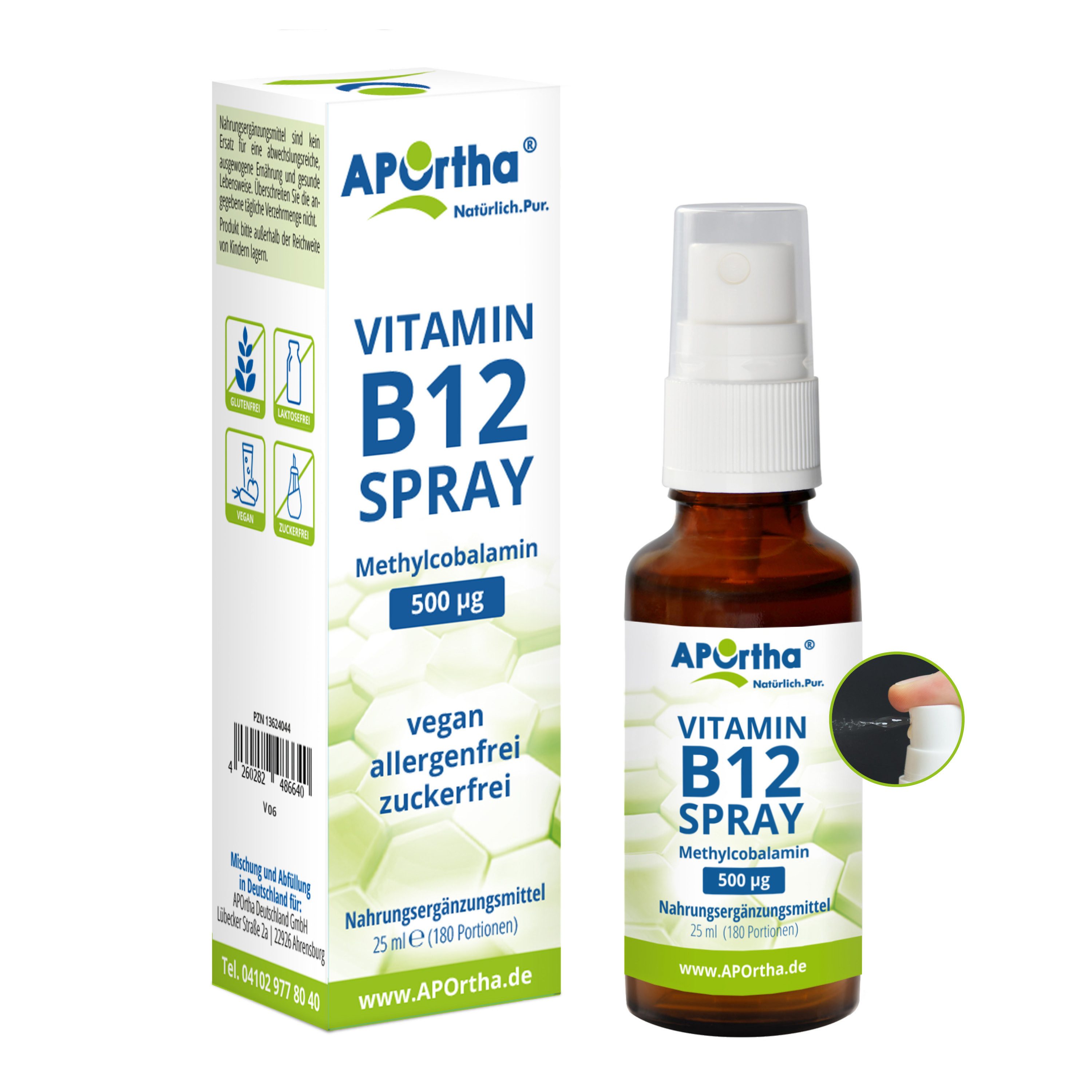 APOrtha APOrtha Vitamin B12 Mundspray 500 µg Methylcobalamin 25 ml Spray, 25 g