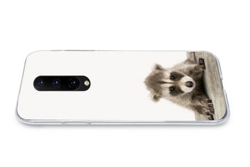 MuchoWow Handyhülle Waschbär - Tiere - Jungen - Mädchen, Phone Case, Handyhülle OnePlus 7 Pro, Silikon, Schutzhülle