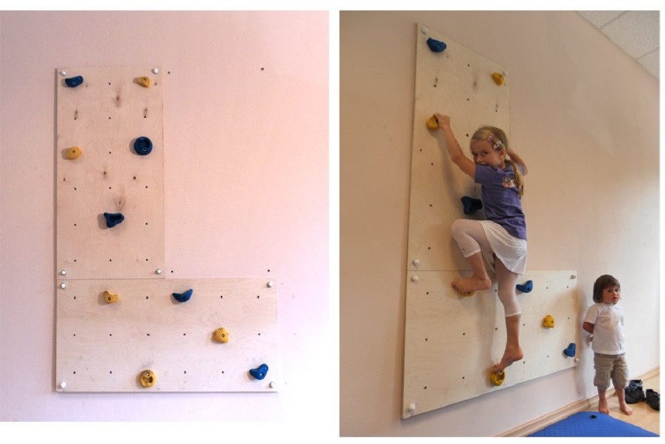 Gartenpirat Kletterwand Kletterwand Indoor mit bunten Klettersteinen und Montagematerial, (2-St)