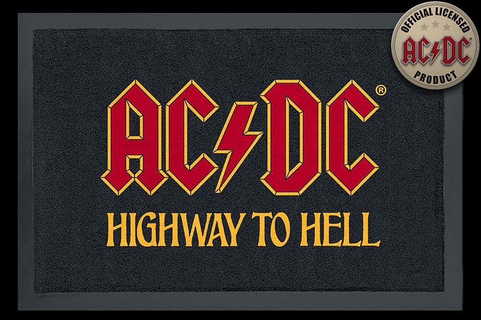 Fußmatte Rockbites Fußmatte AC/DC Highway Türmatte Fußabstreifer 24 (100817), Rockbites