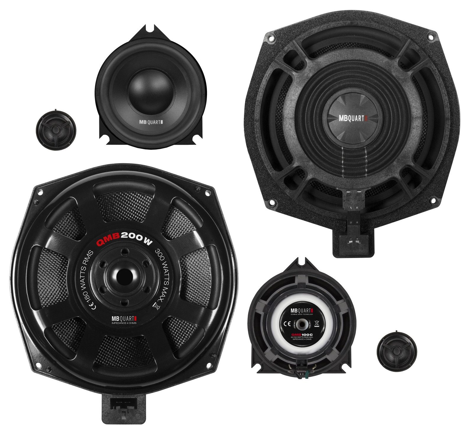 MB Quart MB-Quart QMB-200C 3-Wege Kompo Lautsprecher für BMW 20 cm Auto-Lautsprecher