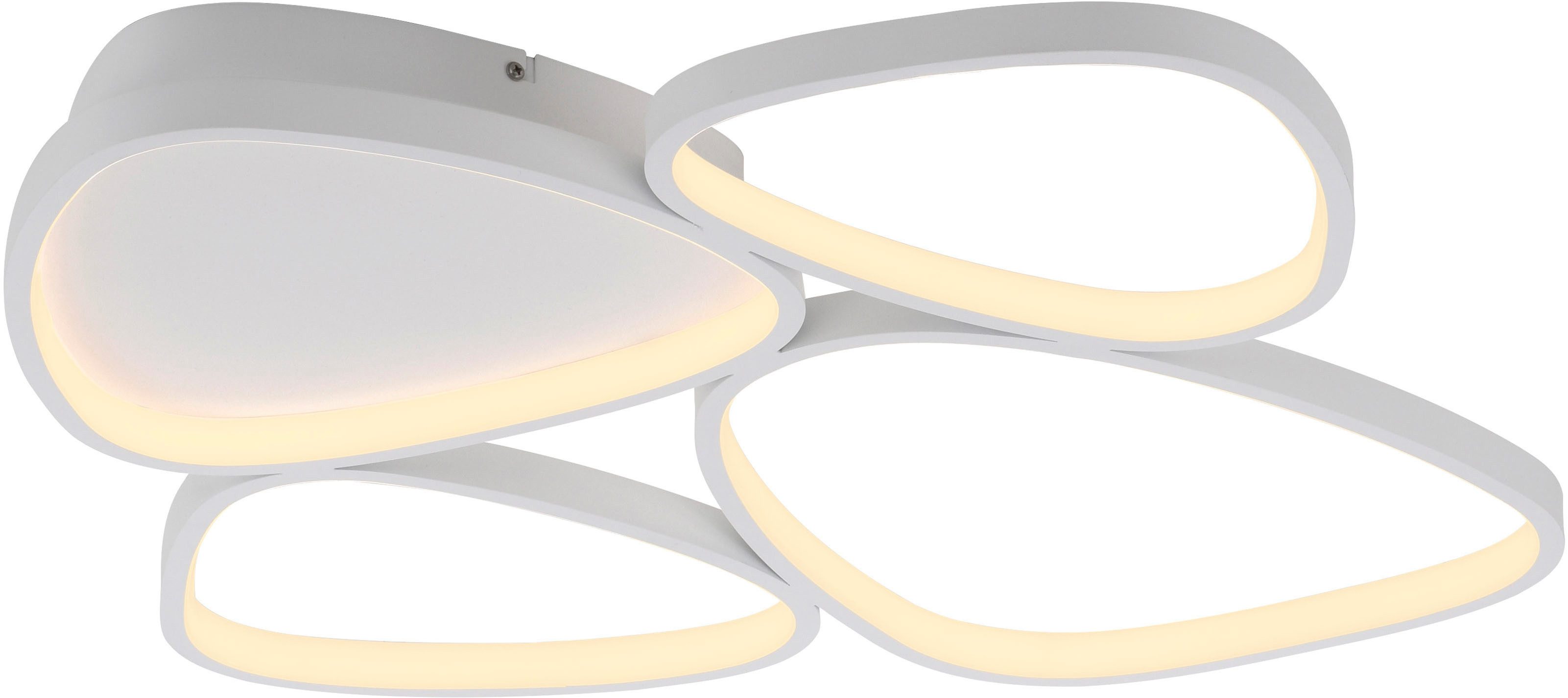 SCHÖNER WOHNEN-Kollektion LED Deckenleuchte PEBBLES, LED fest integriert, Warmweiß, SCHÖNER WOHNEN Kollektion, 3-Stufen Dimmfunktion, Memoryfunktion