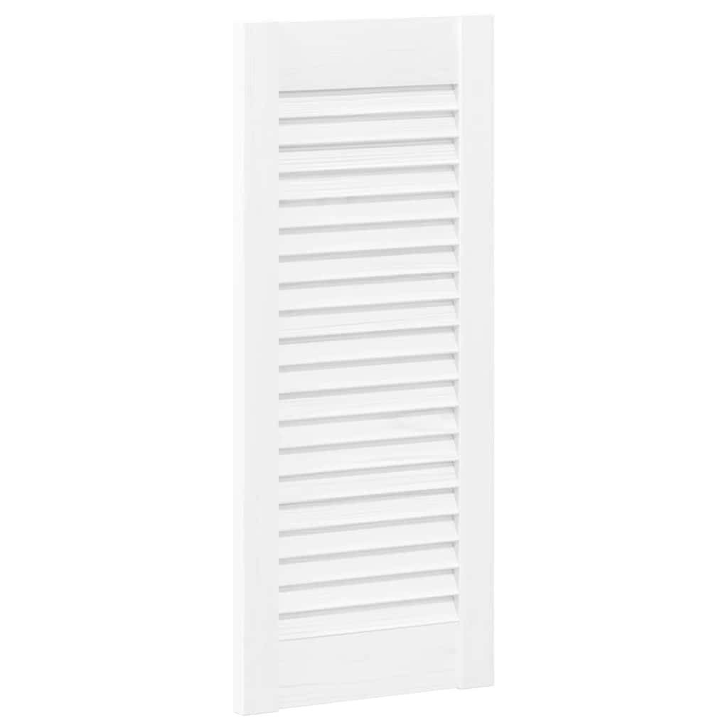 vidaXL Schranktür Schranktüren Lamellen-Design 4 Stk. Weiß 61,5x29,5 cm (4 St)