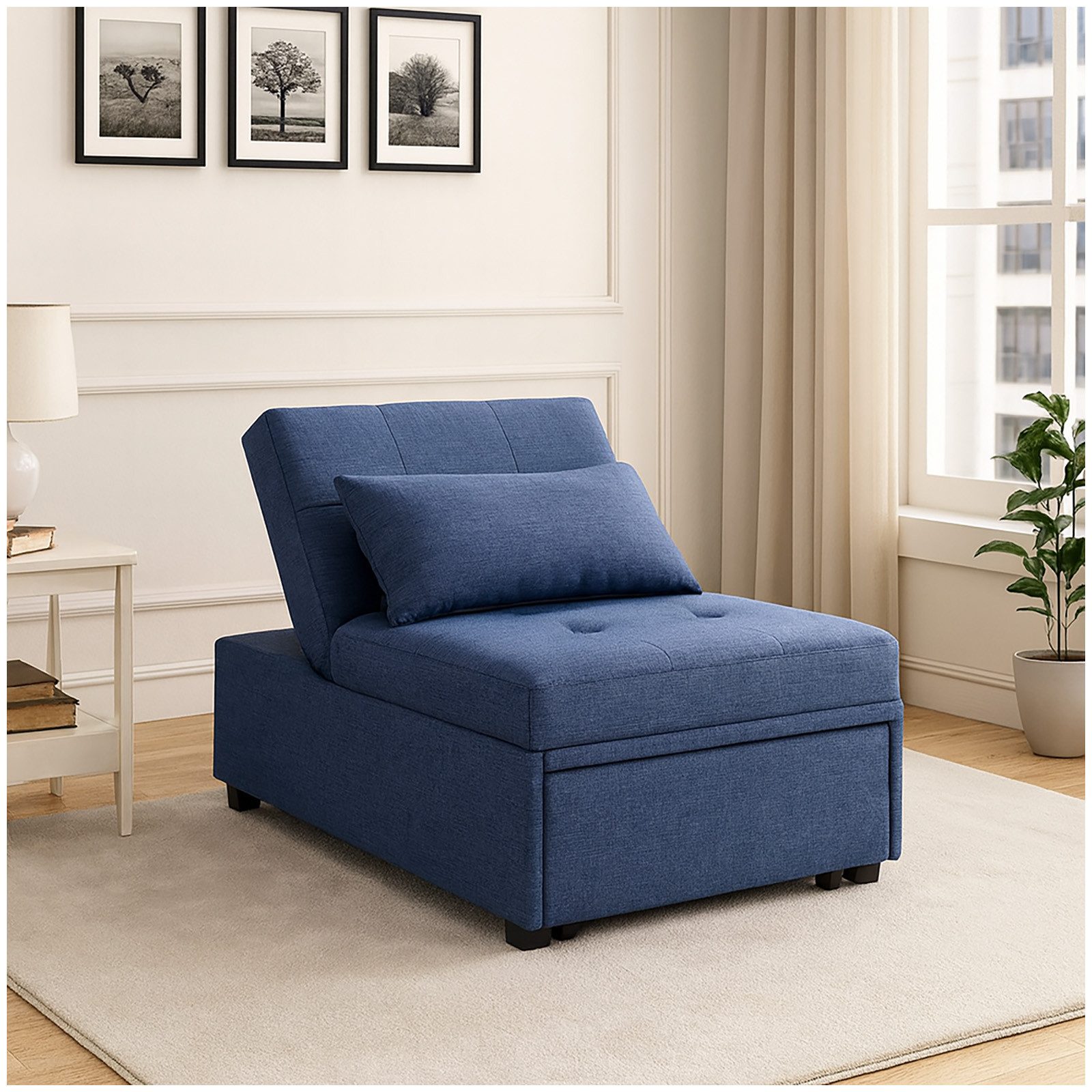 HTI-Living Relaxsessel Schlafsessel Magarete Blau (Stück, 1-St., 1 Sessel), günstig online kaufen