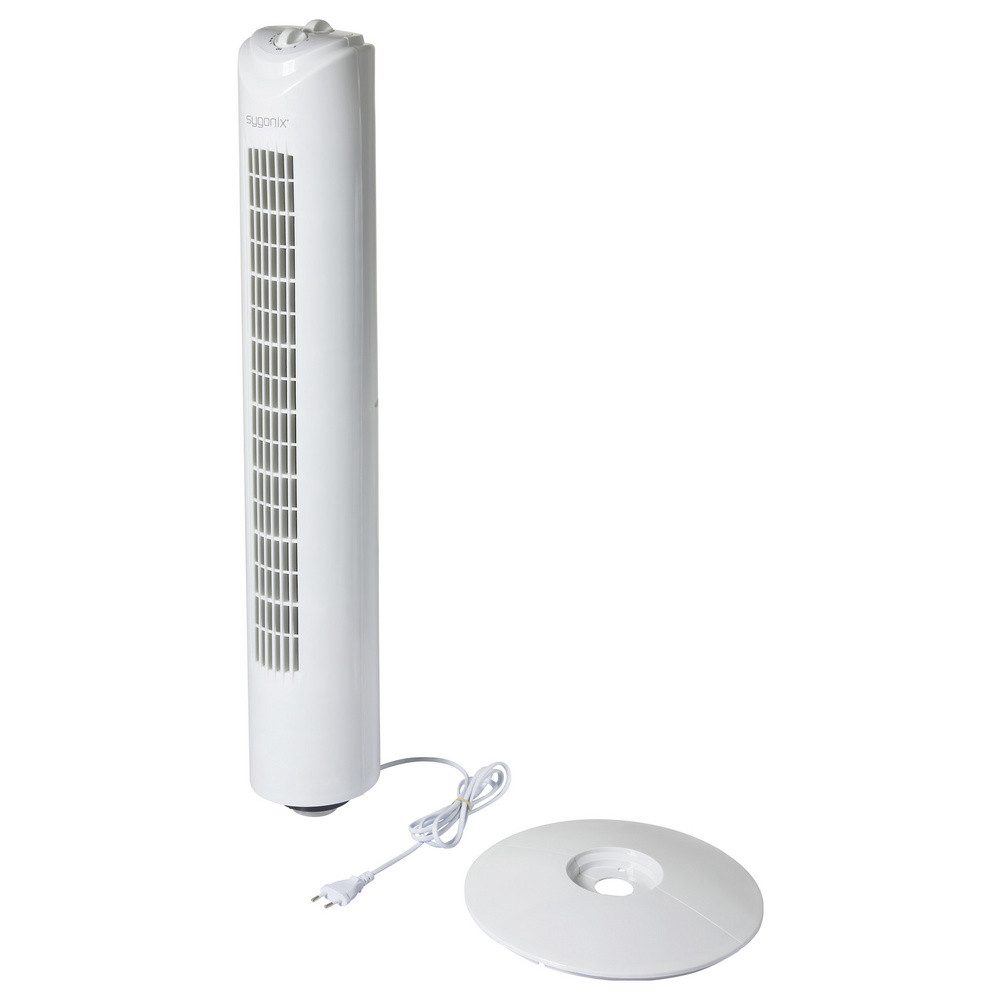 Sygonix Bodenventilator Sygonix Turmventilator 50 W (x H) 270 mm x 805 mm Weiß Oszillieren, 27.00 cm Durchmesser