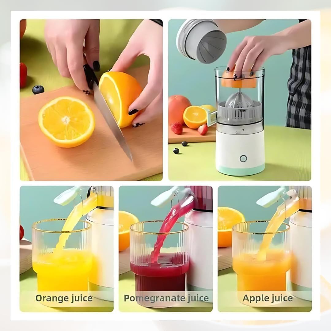 LIANNA Slow Juicer Entsafter Tragbarer wiederaufladbarer Entsafter, 500 W, Elektrische Tasse Entsafter für verschiedene Früchte und Gemüse