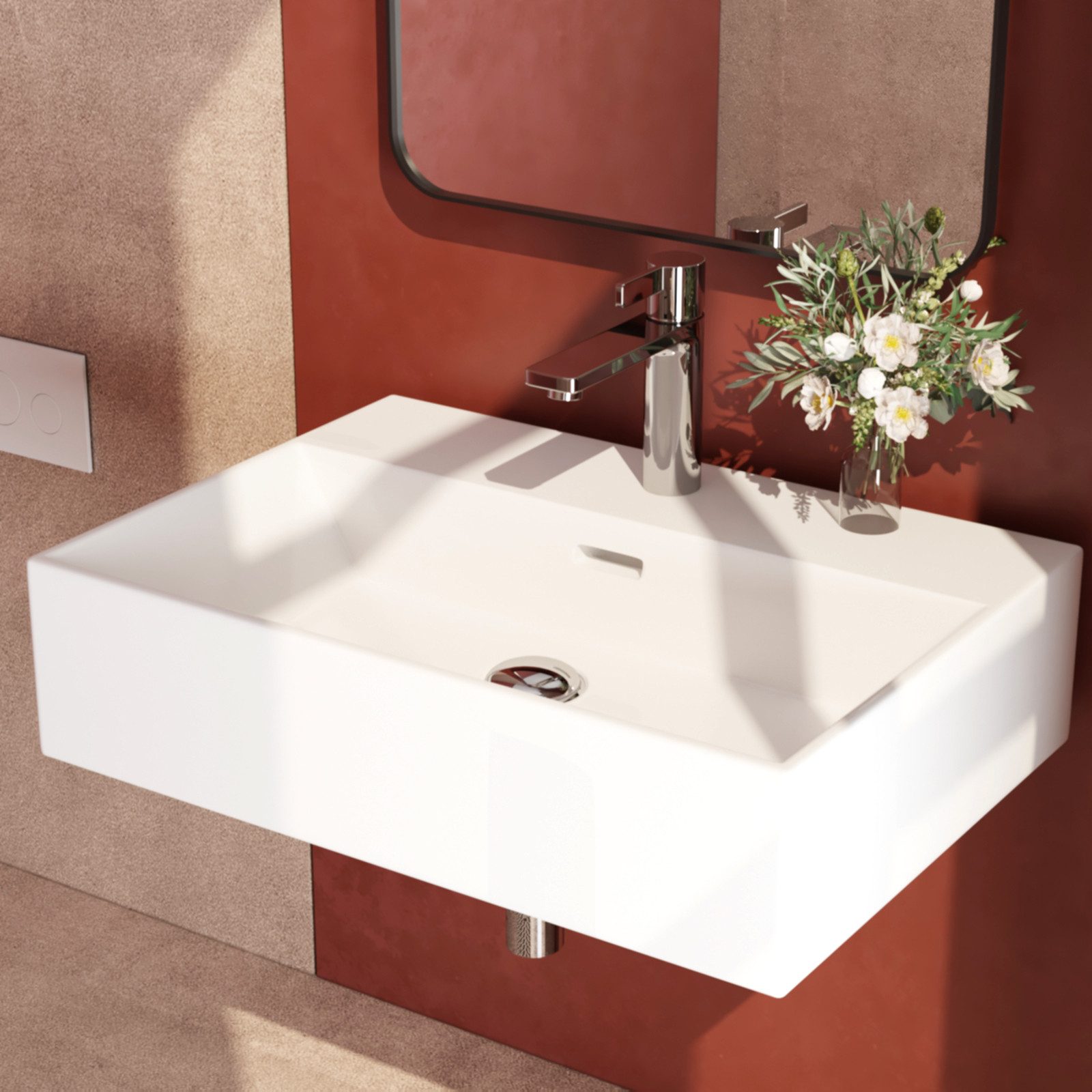 EMKE Waschbecken Aufsatzwaschbecken Handwaschbecken Wandmontage Waschtisch günstig online kaufen