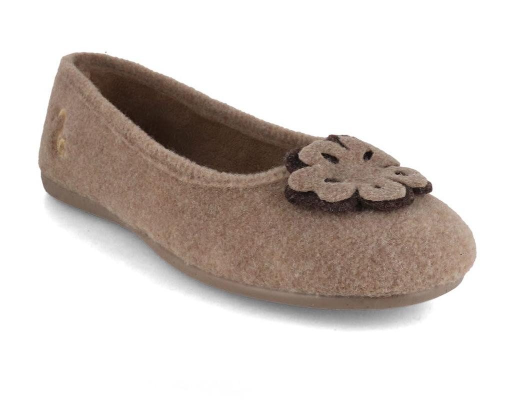 thies Ecopicos Ballerina, Damen Hausschuhe Hausschuh recyceltem PET